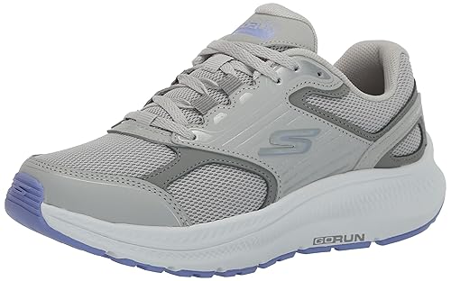 Skechers Women's Go Run Consistent 2.0 Advantage, Gray/Lavender, 10