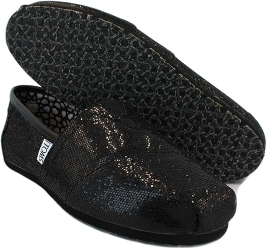 black sequin shoes