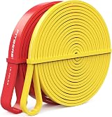 FitBeast Pull Up Bands Set 2 Levels Yellow Red 5-15 & 15-35 LBS