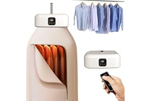 GENERIC Portable Dryer With 480 Minute Timer Function 20 Minute Quick Drying Mini Dryer - a Compact Suitable for RVs, Apartments, Travel, Student Dormitories, equipped With a Drying Bag Remote Control