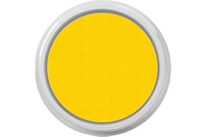 FOUNABOB Large Ink Pad, 7'' Fingerprint Stamp Pad Washable Craft Ink Pad for Kids, Yellow