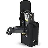 e-Holster Barcode Scanner Holster (Large) | Ballistic Nylon Carrying Case Pouch for Pistol-Grip Mobile Computers | Belt Clip, Belt Loop, Shoulder Strap | Fits Zebra Scanner MC9500/9300/9200/9100