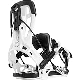 Nidecker Flow NX2 Men's Quick-Entry Snowboard Bindings | Step-In, Flex 8/10, Nylon Highback, Nylon Baseplate, Auto Lock Buckles, Fusion Strap, Advanced