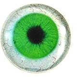 1 Inch Grey Sparkle Glass Eye Cabochons - Fantasy Eyeballs For Jewelry & Crafts