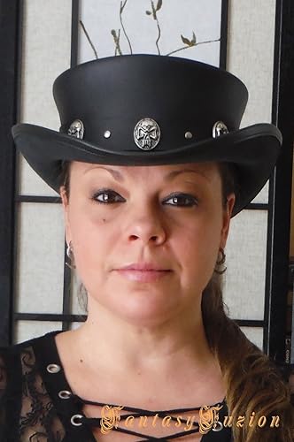 steampunk hat leather