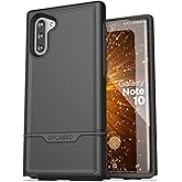 ENCASED Heavy Duty Galaxy Note 10 Protective Case (2019 Rebel Armor) Military Grade Full Body Rugged Cover (Samsung Note 10) Black
