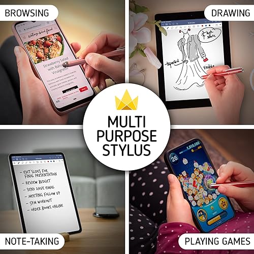 The Friendly Swede Mesh Tip Stylus Pen for Touchscreen — 3-Pack