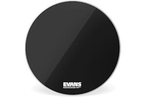 Evans Resonant Black Bass Drum Head, 22 Inch