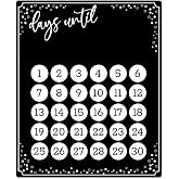 Event Countdown Board / 10" x 12" Black Dry Erase Calendar Countdown Sign/Days Until Blackboard Photo Prop/Made in The USA