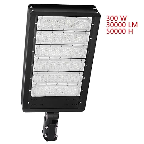 BananaB 300W LED Pole Light 30000 Lumens Outdoor Street Lamp 50000H Lebensdauer Waterproof Road Lamp