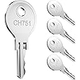 Siapupy Universal CH751 Replacement Keys, 5 Pcs RV Keys CH751 Key, for Camper Door Locks, Rv Storage Locks, Campers Storage Cabinets, Door Lock T-Handles, Locks Carts Shells, Tool Boxes