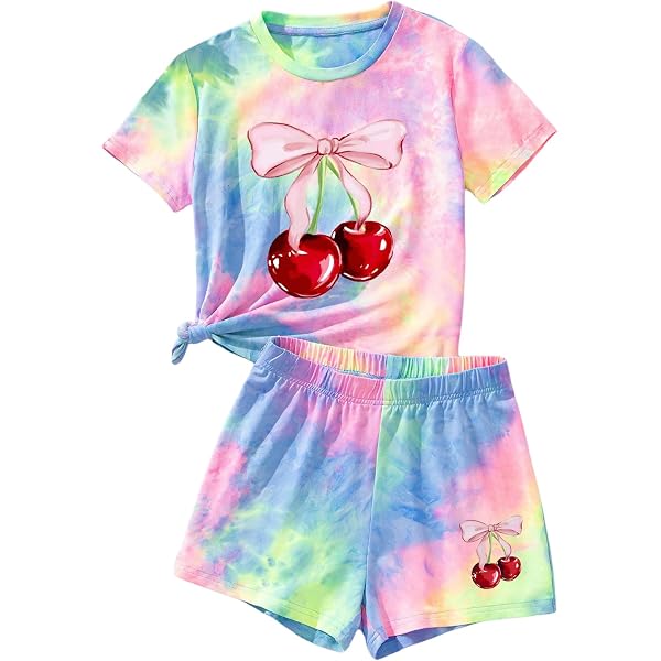 Love Letter Print Two Piece Set Casual Short Sleeve T Shirt Biker Shorts Outfits Womens Clothing G 601099542761499