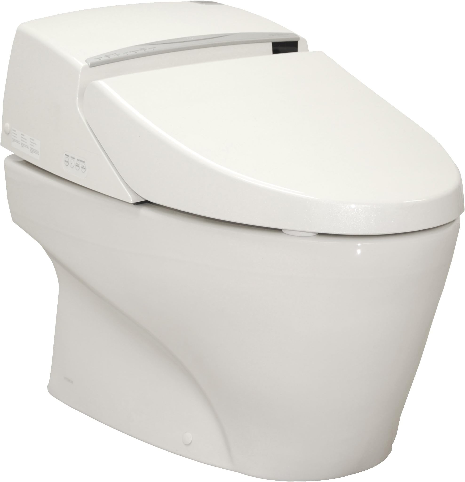 TOTO MS990CGR-01 Neorest Elongated Toilet and Washlet Unit with Metallic Stick Remote, Cotton White