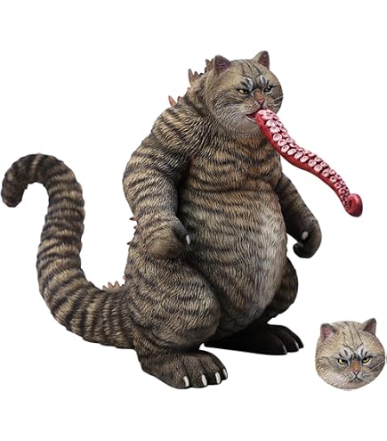 Amazon.com: MMOS X JXK Catzilla Statue for Home Decor, Meowzilla