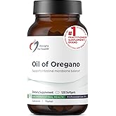 Designs for Health Oil of Oregano Softgels - Oregano Oil Supplement with Highly Concentrated Carvacrol - Supports Intestinal Cleansing - Small Pills (120 Softgels)