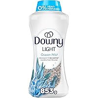 Downy Light Laundry Scent Booster Beads, Ocean Mist Scent, In-wash fabric beads designed to be gentle with a light boost of s