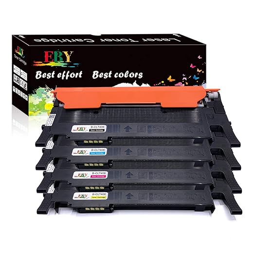 EBY 4 Kompatible Samsung CLT-P406C CLT-K406S CLT-C406S CLT-M406S CLT-Y406S Toner für Xpress C410W C460 C460W CLX-3300 CLX-330