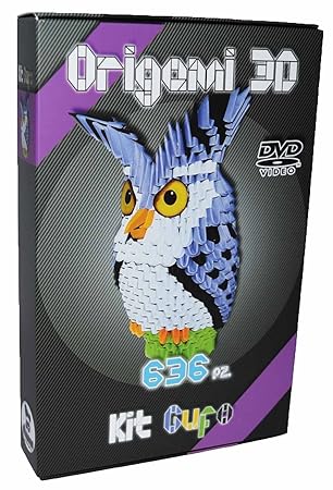 Origami Modular 3d Kit Eule 636 Pcs Karton Vorgewertet