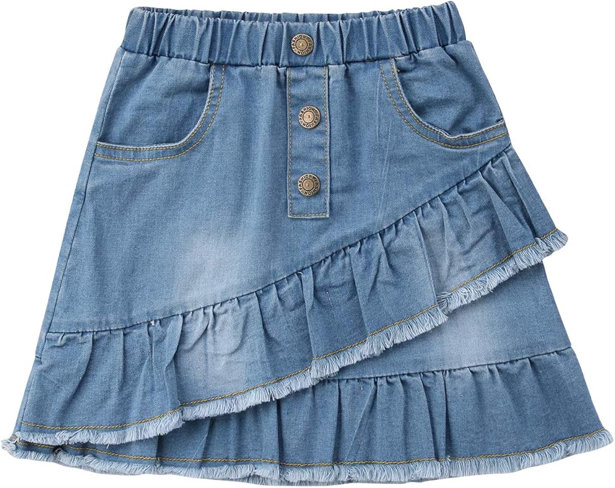 jean skirt with tutu