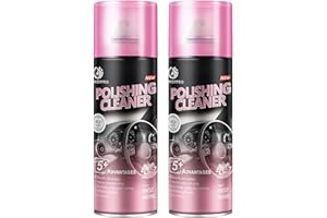 DONKEYPRO Polishing Cleaner, Car Interior Cleaner - Repels Dust & Staining, Restores & Protects Plastic, Vinyl, Leather Seats - UV Guard, Anti-Aging, Interior Detailer Spray with Iron Can(2 x 15oz)