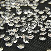 ZKC 8mm 2000PCS Clear Crystal Acrylic Diamond Vase Fillers Beads for Wedding Centerpiece Table Scatter Shower Party Vase Beads Decorations