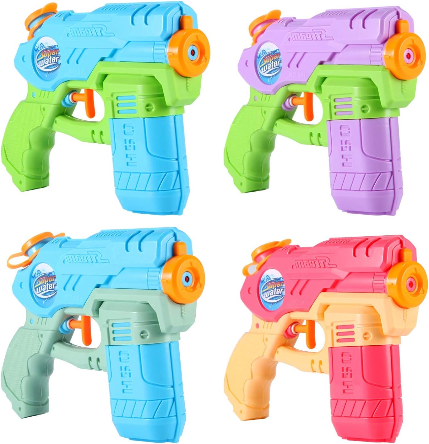 AESGOGO Squirt Water Guns for Kids Toddlers,Outdoor Water Toys for 3 4 5 6 7 8 9 Year Old Boys Girls Gifts,Summer Toys for Pool Yard Beach: Toys & Games