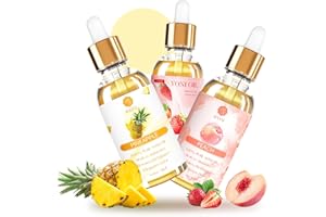 BASSI 3PCS Yoni Oil Organic Feminine Oil - Ph Balance - Peach Strawberry Pineapple Essential Oil, All Natural Essential Oil, 1 fl oz/p