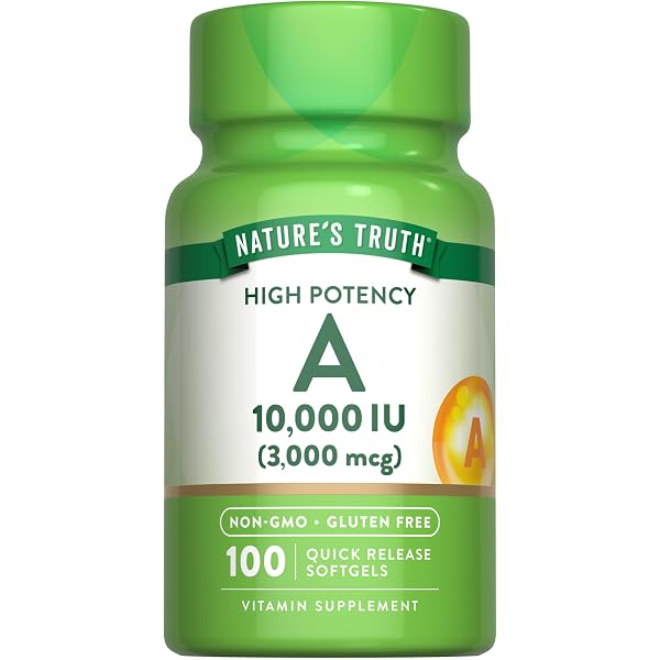 Amazon.com: Nature's Truth Vitamin E Softgels | 400 IU 180mg | 100 ...