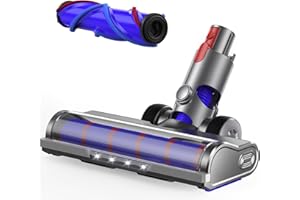 Replacement Vacuum Head for Dyson V7 V8 V15 V10 V11 Vacuum Cleaners with LED Headlights, V Shape Roller Brush Head Replacemen