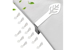 BIDEX 10 Pack Leaf Tablecloth Clips – Heavy Duty Stainless Steel Table Cloth Holders for Picnic, Camping, Patio & Wedding – Decorative Outdoor Cover Clamps for Round, Square & RV Tables