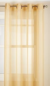 LORRAINE HOME FASHIONS Reverie Window Curtain Panel, 60 x 95, Gold