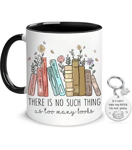 "Never Underestimate A Woman Who Reads" Bookworm Quote Mug - 15 Oz Black Ceramic