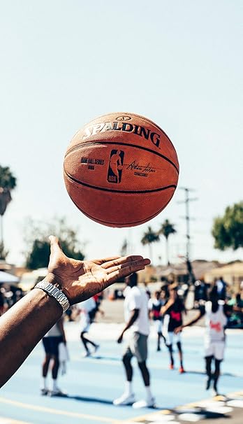 Spalding NBA Indoor/Outdoor Replica Game Ball by Spalding: Amazon ...