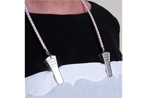 Granny Jo Products Braid Napkin Clip, Pink/White