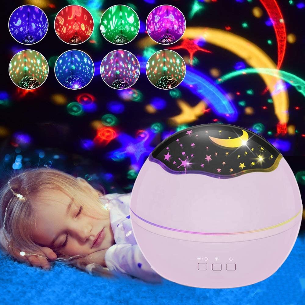 Presents for 2-5 Year Old Girls Joy-Fun Star Projector Night Light for