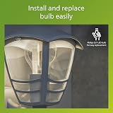 Philips Creek Outdoor Wall Light IP44 Aluminium White E27 Bulb Sold Separately view 5