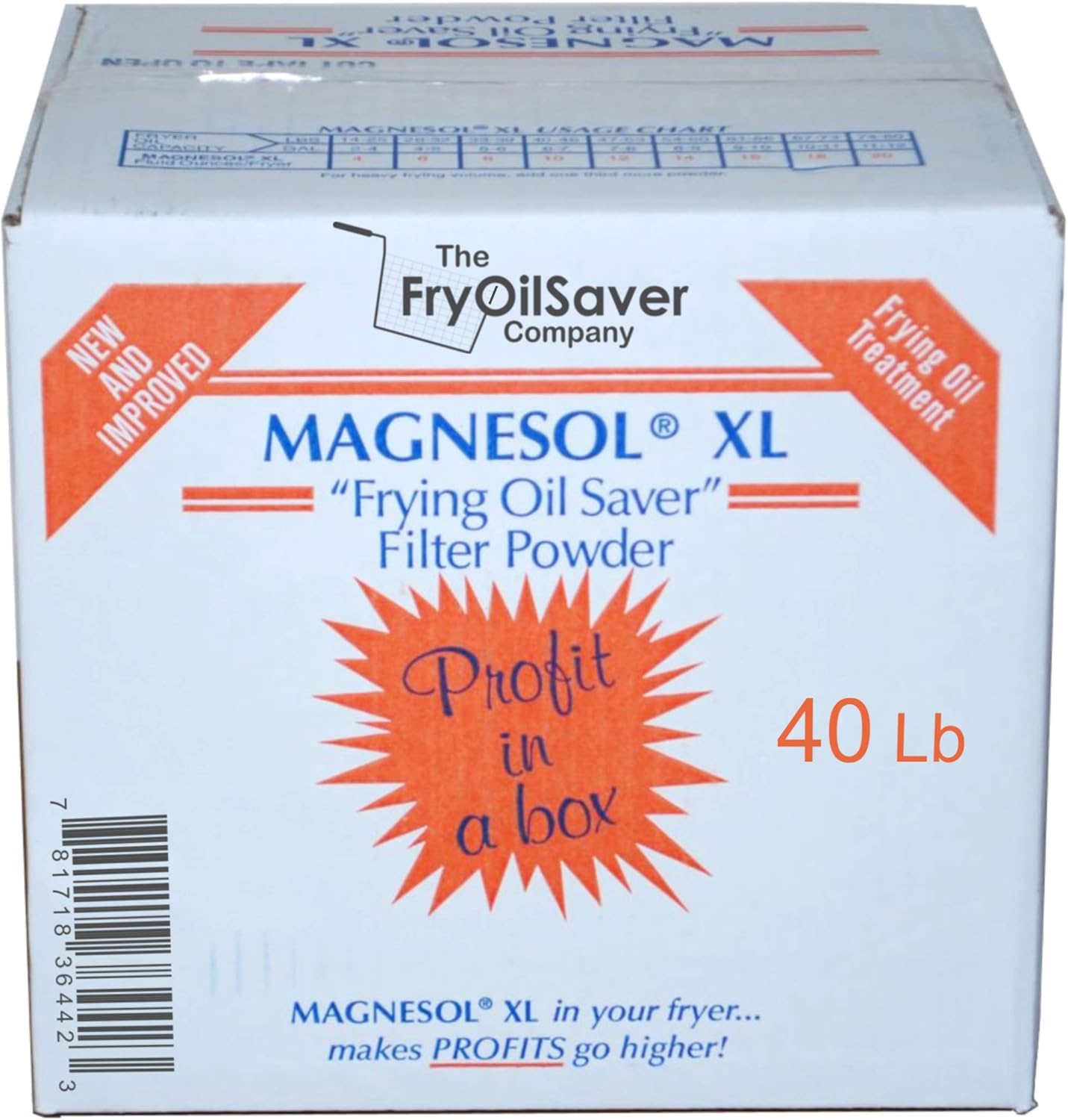 40 Lbs Fryer Filter Powder