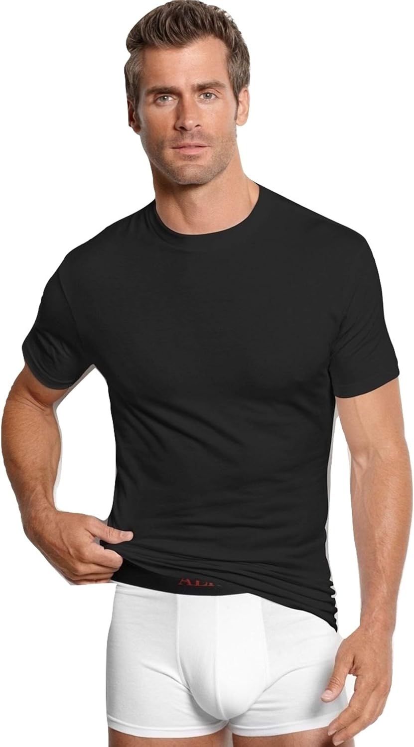 alfani stretch crew neck t shirt