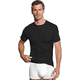Alfani Men's Black Crew Neck Short Sleeve T Shirt 7 Pack Cotton