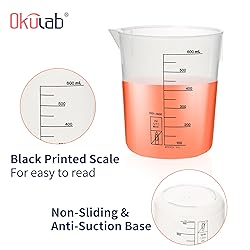 4 Pcs Plastic Beaker Set, 4pcs of