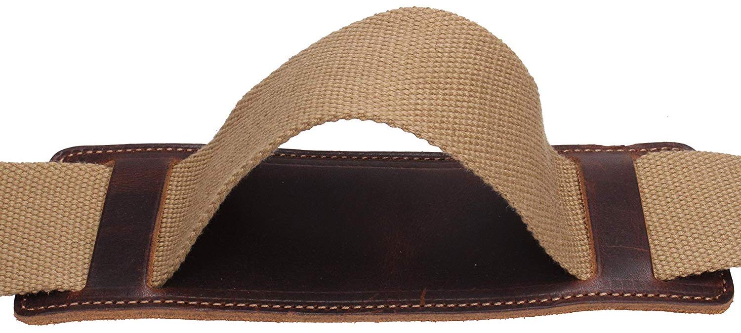 Replacement Luggage Shoulder Strap Canvas Adjustable Padded Travel Duffle Bag Straps J2 (khaki