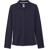 French Toast Girls' Long Sleeve Stretch Pique Polo