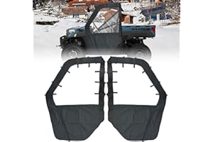 QYMOTO Ranger XP 1000 Soft Side Doors Compatible with Polaris Ranger XP 1000 2017-2025 Cab Enclosure with Heavy Duty Zipper O