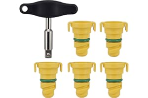 DSNADUO 6 PACK Oil Drain Plug Compatible with Ford F-150 F150 Mustang Bronco Explorer Edge Lincoln MKZ FT4Z-6730-A FT4Z6730A BC3Z-6730-A BC3Z6730A KX6Z-6730-B KX6Z6730B BC3Z-6730-B with Removal Tool