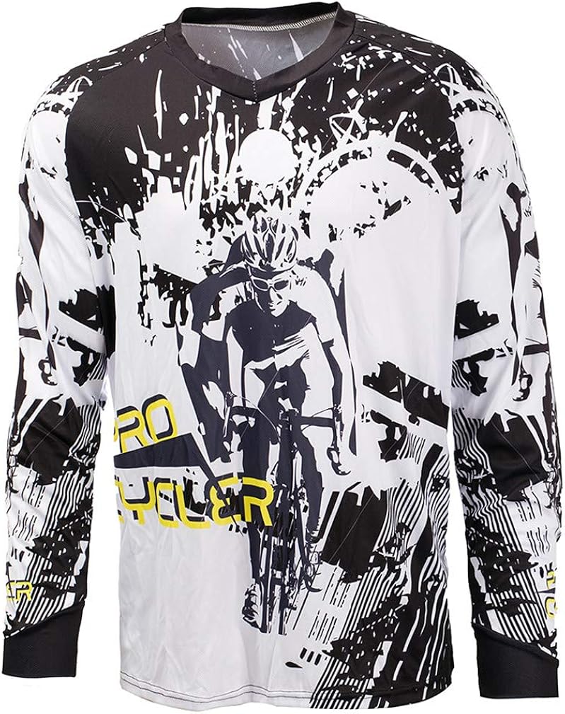 Cycling Jersey Men's Mountain Bike Motocross long sleeve MTB TShirt Downhill Tops Sports racing