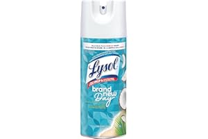Lysol Disinfectant Spray, Coconut & Sea minerals, Disinfect and Eliminate Odours on Hard Surfaces and Fabrics, Kills 99.99% o