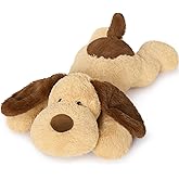 MorisMos 32 Inch 5Lbs Weighted Dog Stuffed Animals, Giant Large Weighted Stuffed Dog Plush Puppy Pillow for Adults Kids, Teens, Girls, Boys