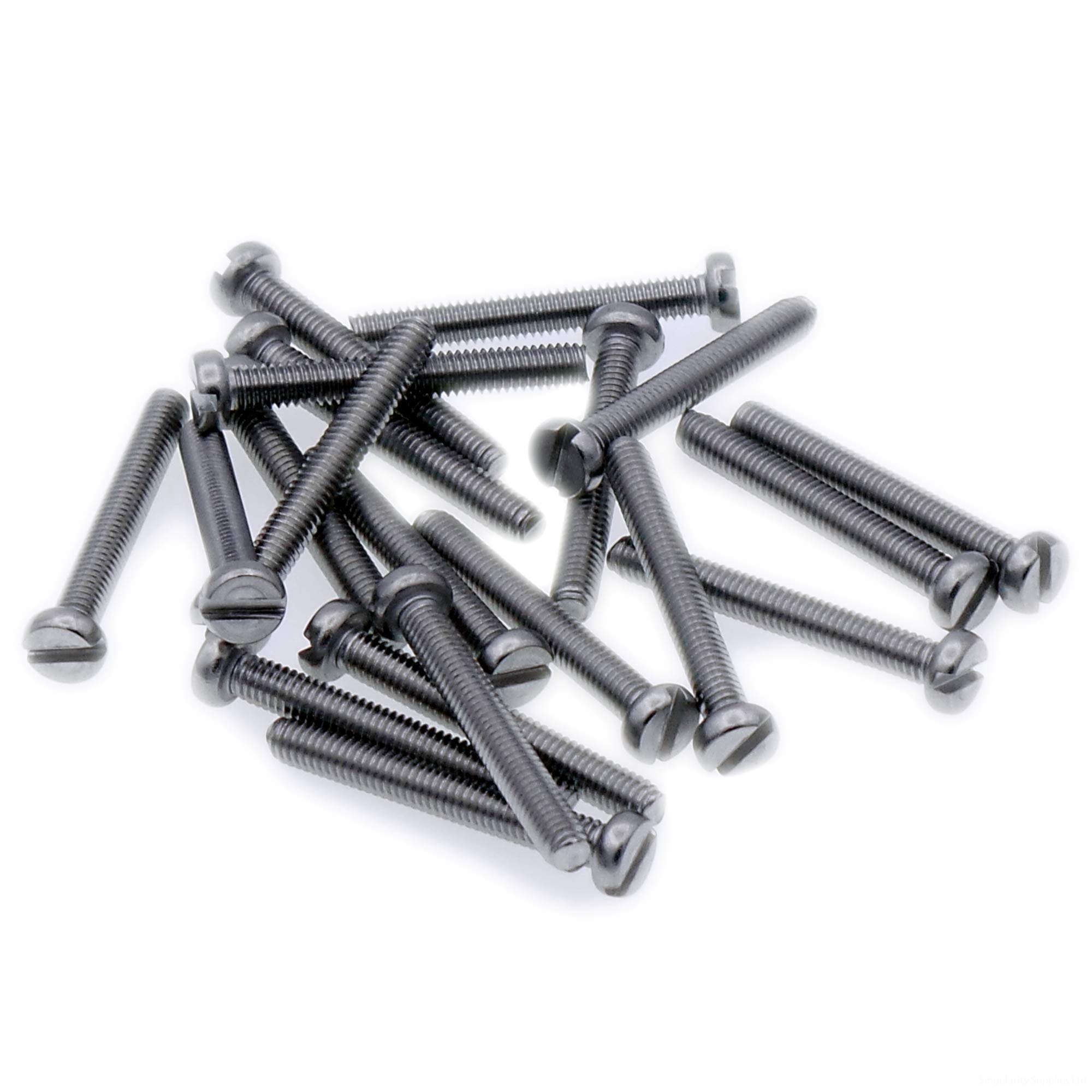 M6 (6mm x 25mm) Slot Cheese Machine Screw (Bolt) - Stainless Steel (A2) (Pack of 20)