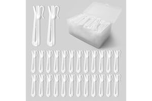 SOVKEY 80 Pcs Adjustable Pinch Pleat Curtain Hooks Curtain Clips, Plastic Curtain Hooks for Drapes, Curtain Pin Hooks for Window Curtain, Door Curtain, Shower Curtain
