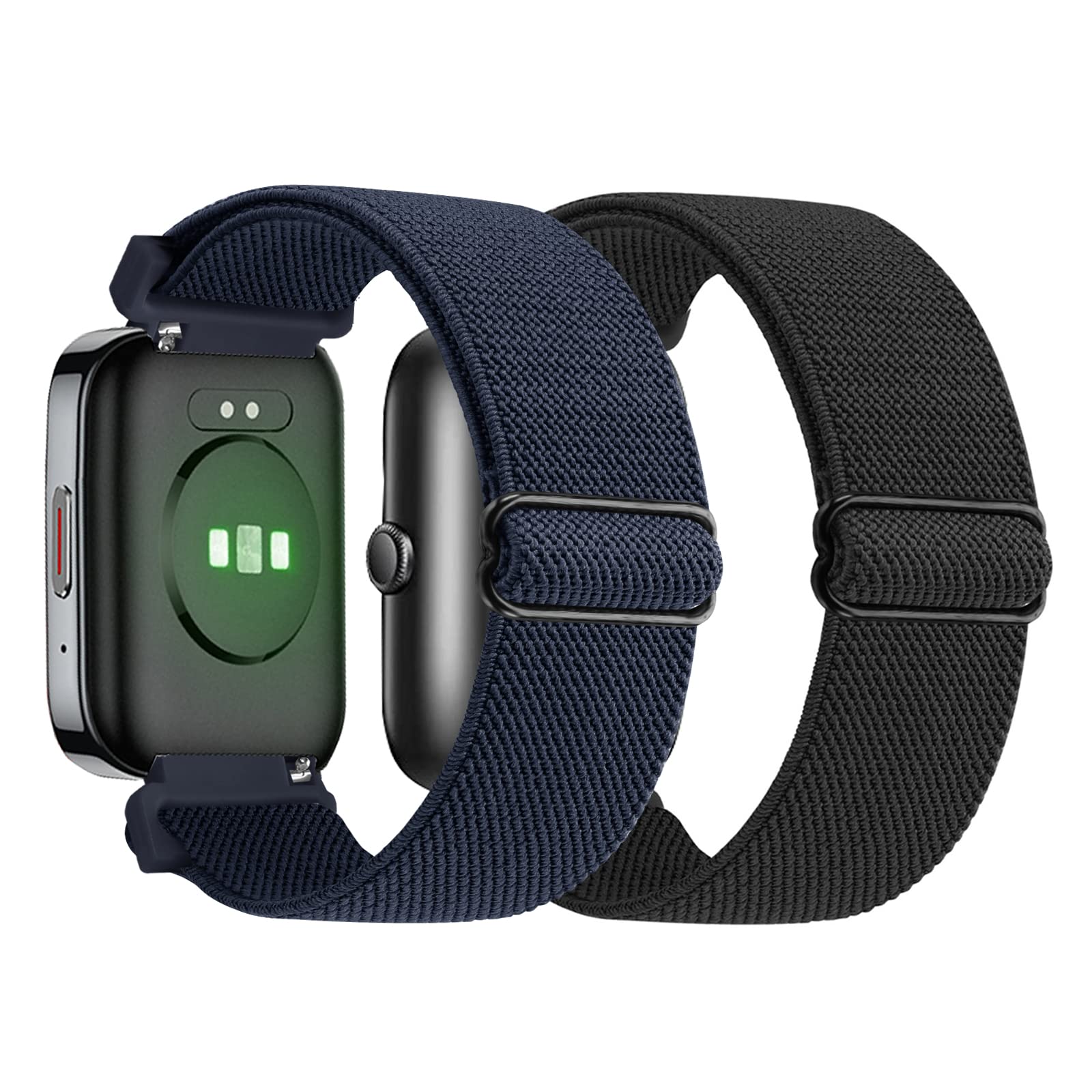 Photo 1 of 19mm Nylon Watch Band Compatible with SKG V7 Pro/SKG V7/ID205/ID205S/ID205U/ID205L/ID207/ID207 Pro /ID208 BT, Adjustable Soft Stretchy Nylon Sport Loop Strap Bracelet Wrist 6.0inch - 9.8 inch for Women & Men